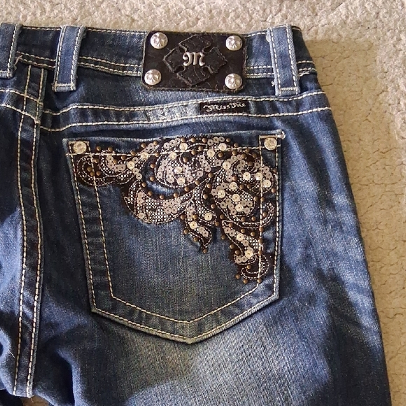 Miss Me Women's Denim Jeans with Embellished Pocket - Picture 1 of 7